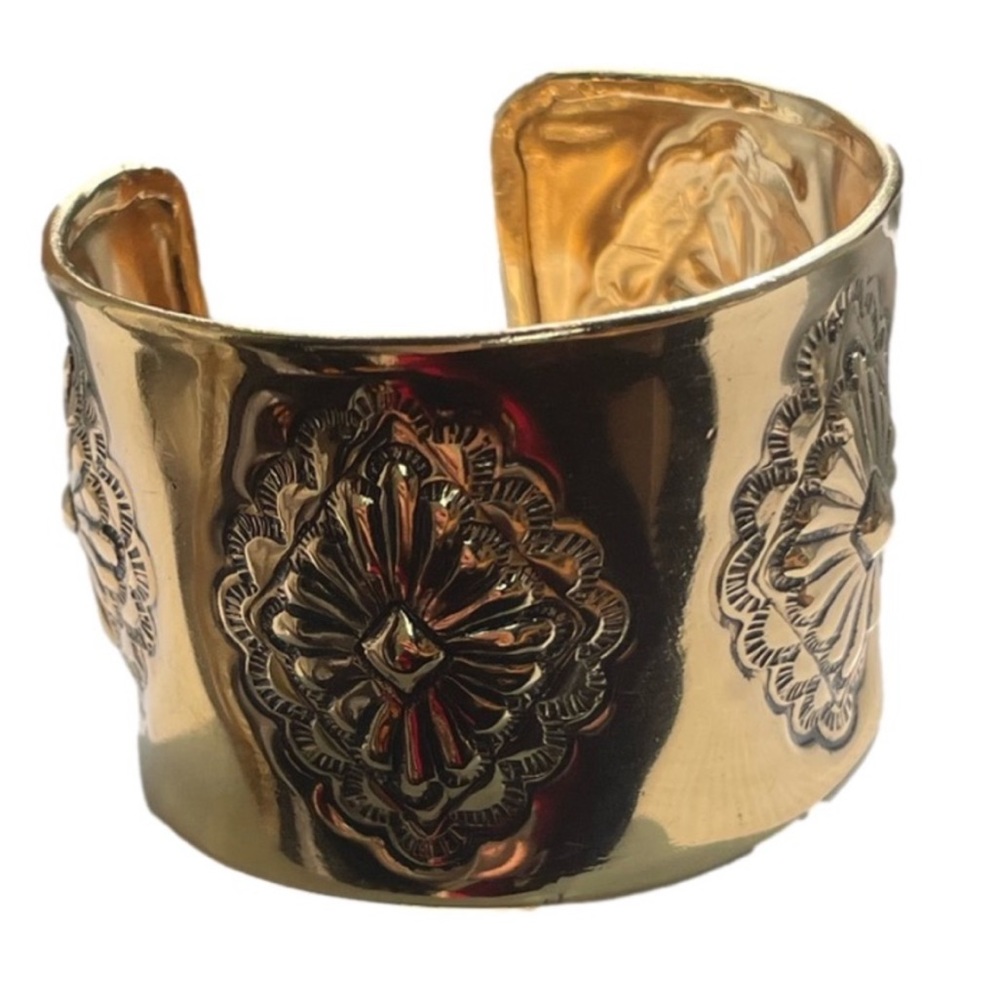 BANANA REPUBLIC Concha Cuff bracelet AUREUS + ARGENT in GOLD - Picture 2 of 3